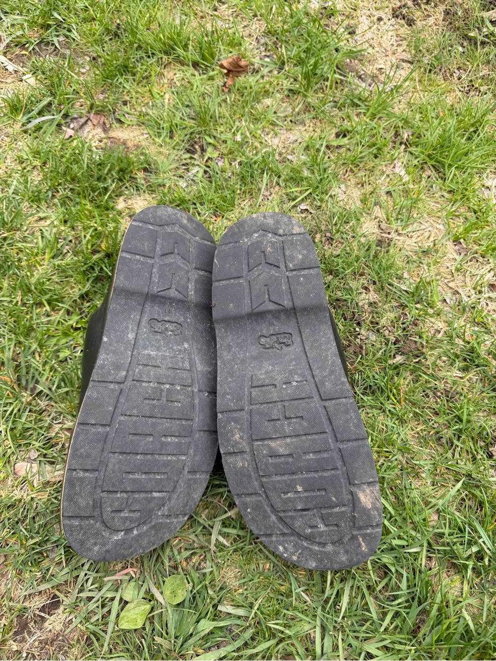 Coach Black Leather Clog Slingback with Distressed Brown Accents - Picture 2 of 3